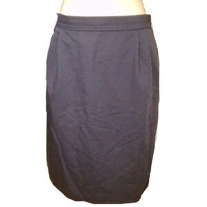 Vintage Navy Blue Pencil Skirt